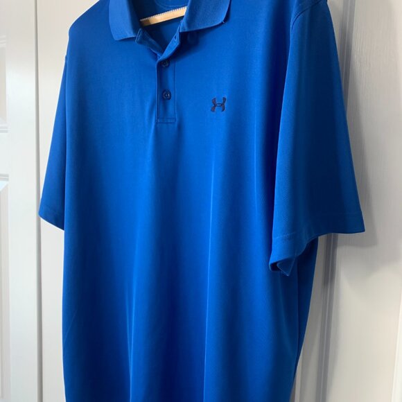Under Armour Men’s HeatGear Golf Shirt – Blue – XL - Picture 6 of 14